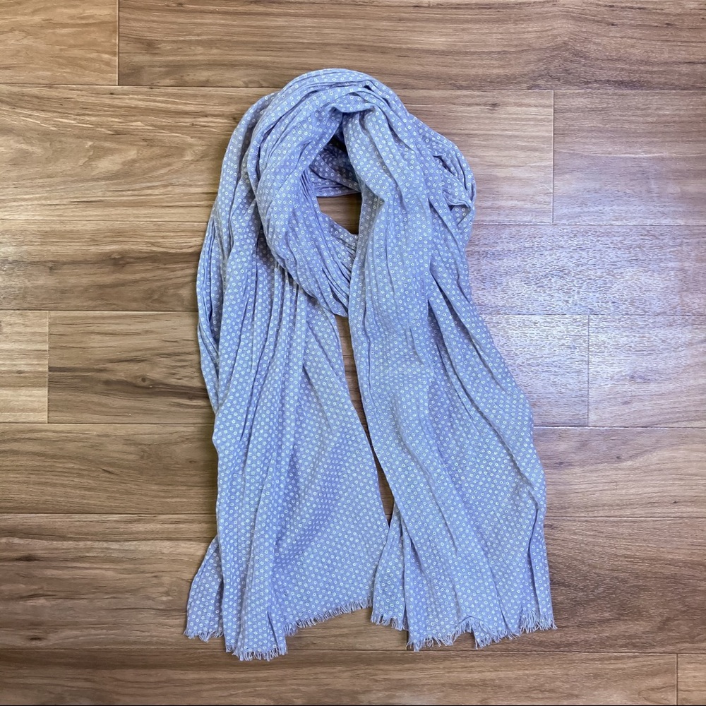 Gap Cotton Linen Blend Lavender Scarf